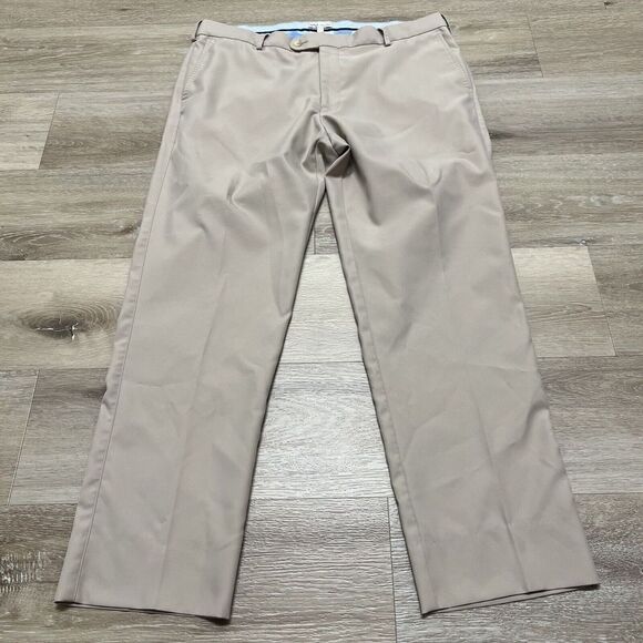 Peter Millar Pants Men's Size 36x30 Tan Beige Cotton Dress - Picture 1 of 11